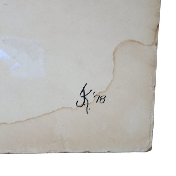 Vintage 1970's 3D wooden frame girl with a cat bird nature wall hanging collage - Picture 2 of 11